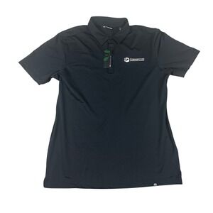 TravisMathew Cabana Solid Polo Mens Large Black NEW TM1MAA370 Eco Logo